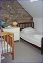 Bedroom with full size cot
